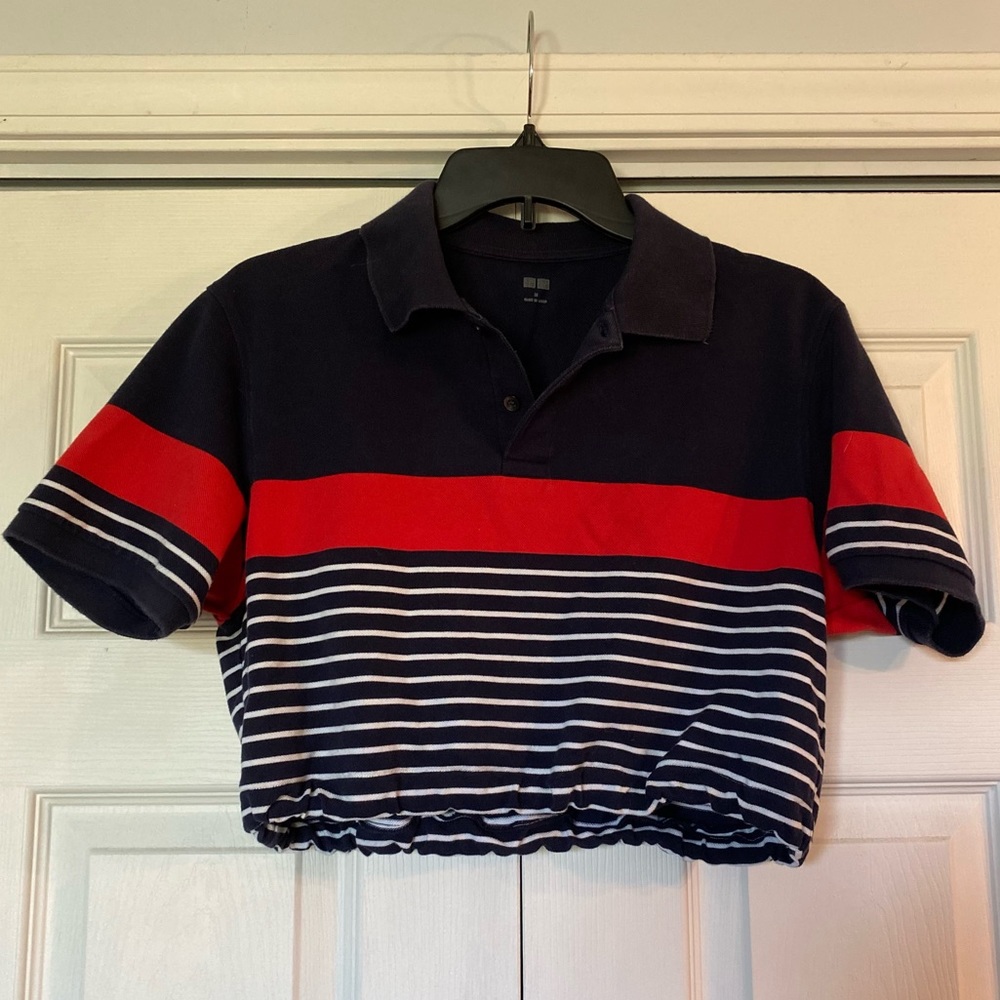 cropped polo shirt